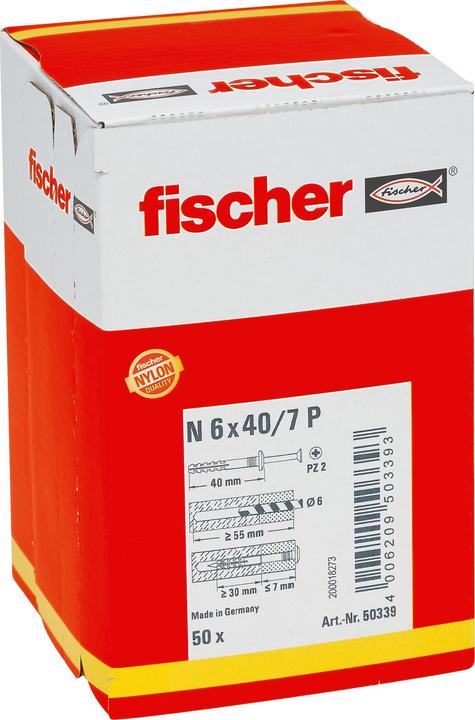 Immagine prodotto Fischer Chiodo di ancoraggio N 6x40/7 P (50) (50 pz.)