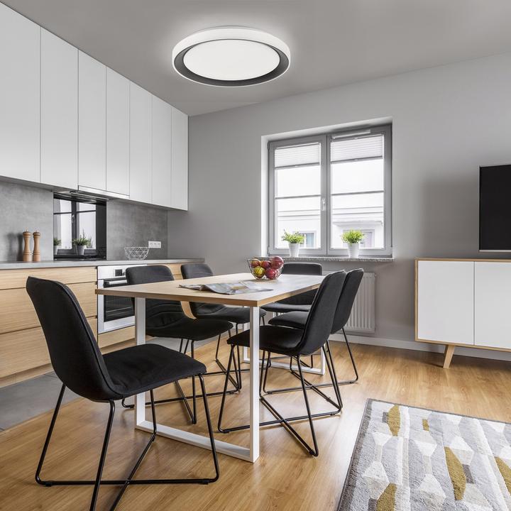 Actual product image Leuchten Direkt LED Deckenlampe LOLAsmart - DISC SmartHome Tuya, CCT RGB, dimmbar Fernbedienung (2700 lm)