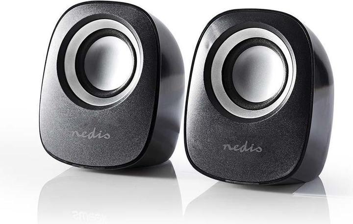 Image du produit Nedis Haut-parleurs pour PC - noir/argent