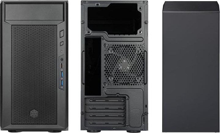 Actual product image Silverstone SST-FA311-B - Fara 311 C383 Tower Computer Chassis with Dual Steel Panel, black (mATX, Mini-ITX)