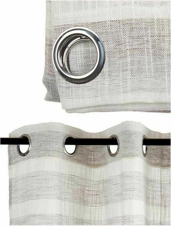 Image du produit Gift Curtain Stripes Light grey 140 x 0,1 x 260 cm (6 Units) (140 x 260 cm)