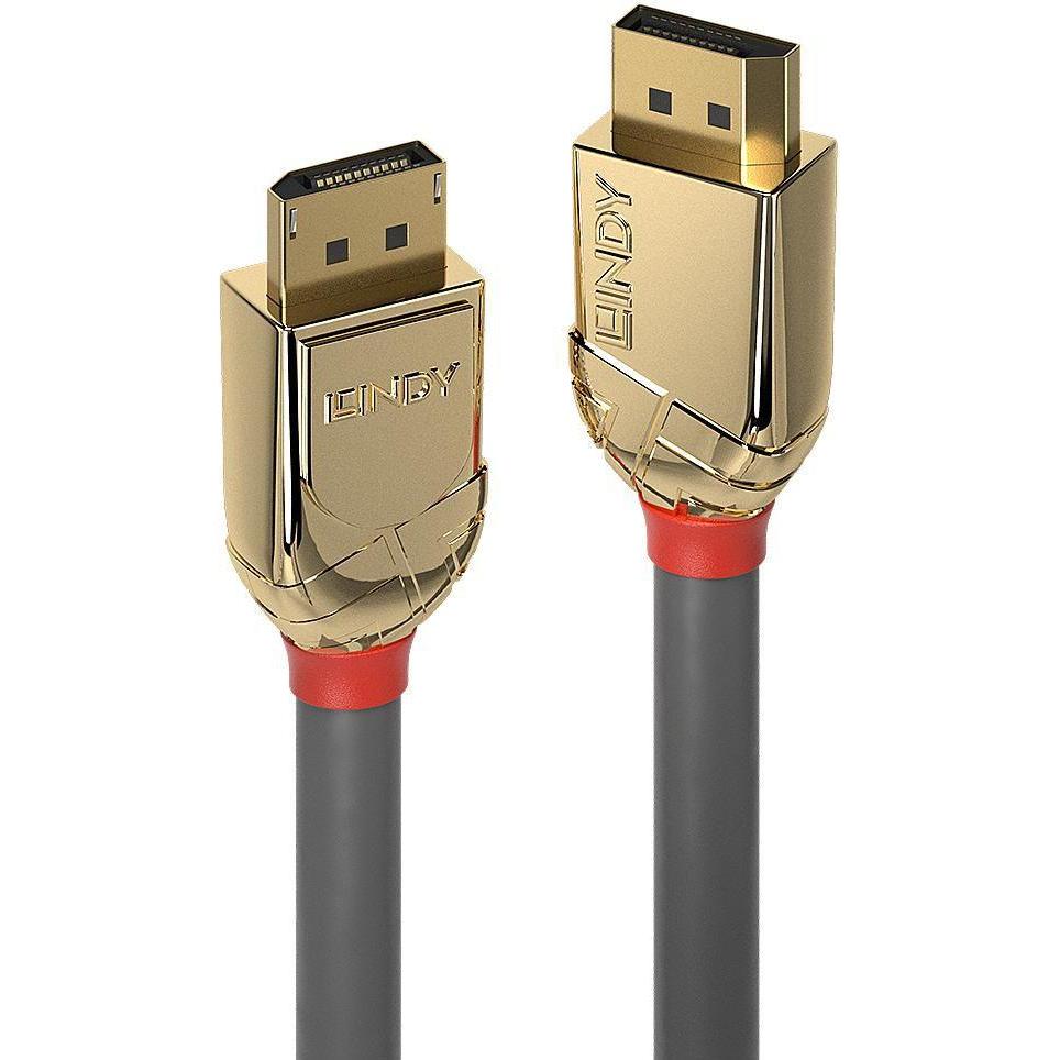 Lindy 0.5M Displayport 1.4 Cable (0.50 m, DisplayPort), Video Kabel