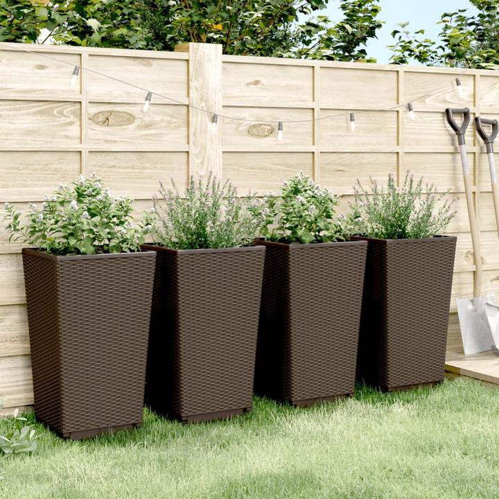 Actual product image vidaXL Planter 4 pcs. PP