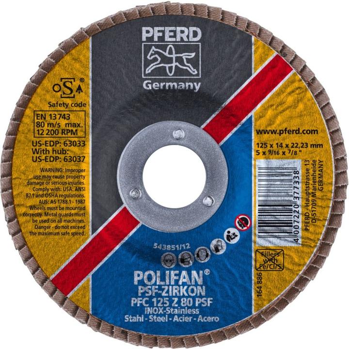 Produktbild Pferd Fächerschleifscheibe (80)