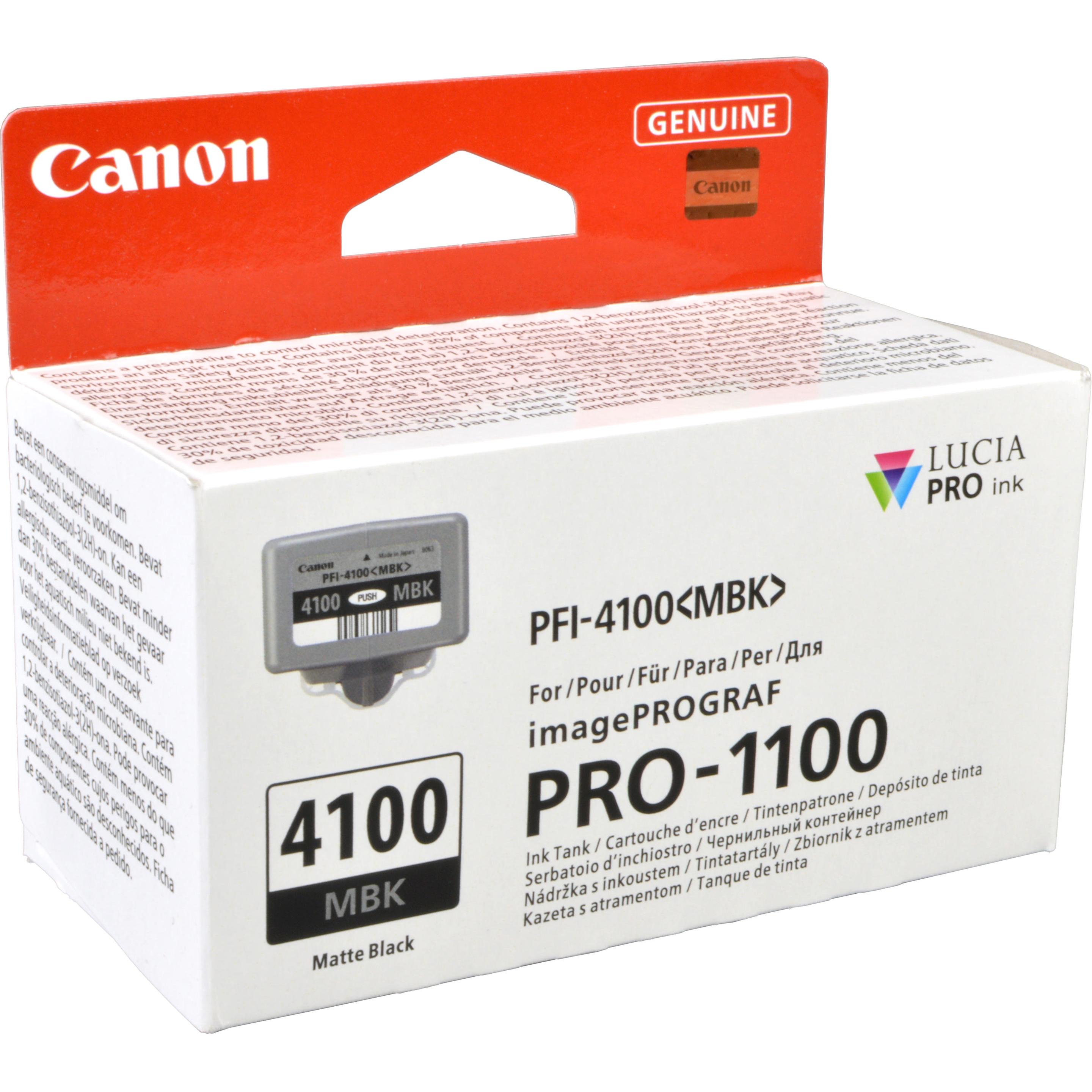 Thumbnail - Canon, Druckerpatrone, PFI-4100 MBK matte black (BK)
