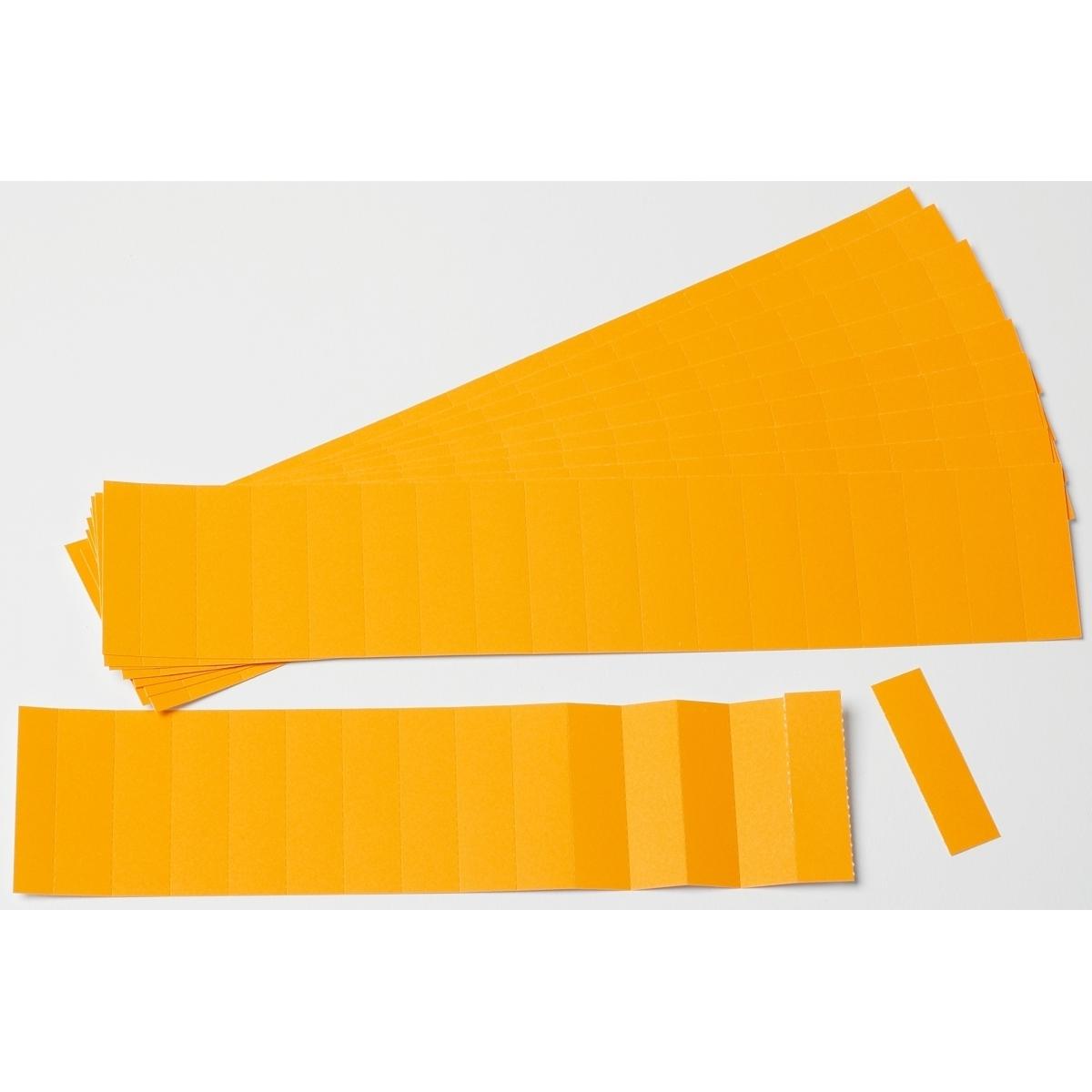 Ultradex, Kartenaufbewahrung, Einsteckkarten für 15mm Einsteckschiene 40x12mm orange VE=220 Stück
