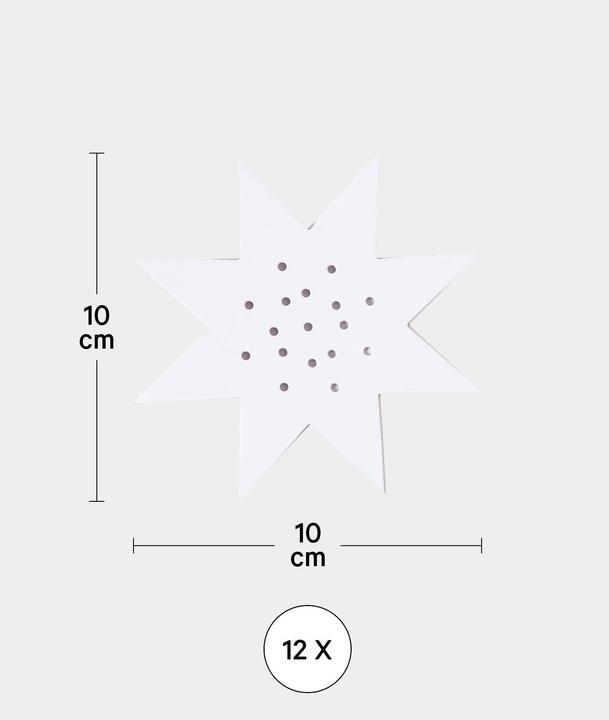Actual product image I Am Creative Stick cardboard star, 12 pcs.
