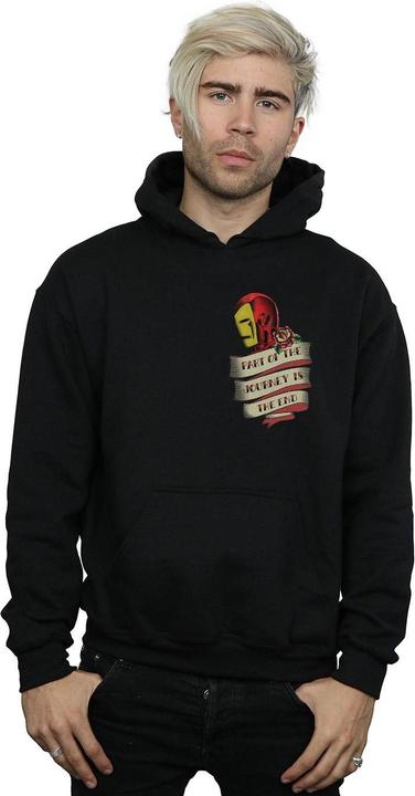 Image du produit - Sweat à capuche IRON MAN TATTOO JOURNEY BREAST PRINT - Homme (4XL)