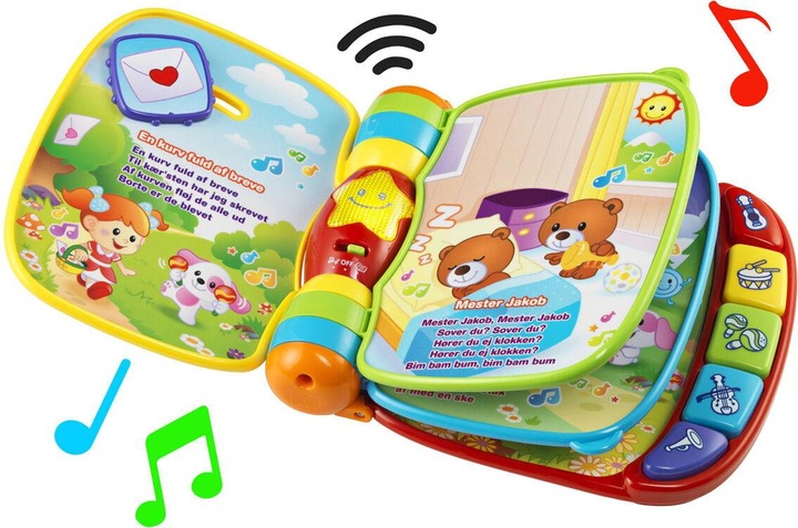 Immagine prodotto VTech Libro musicale per bambini con canzoni per bambini (danese) (950-166732) (Danese)