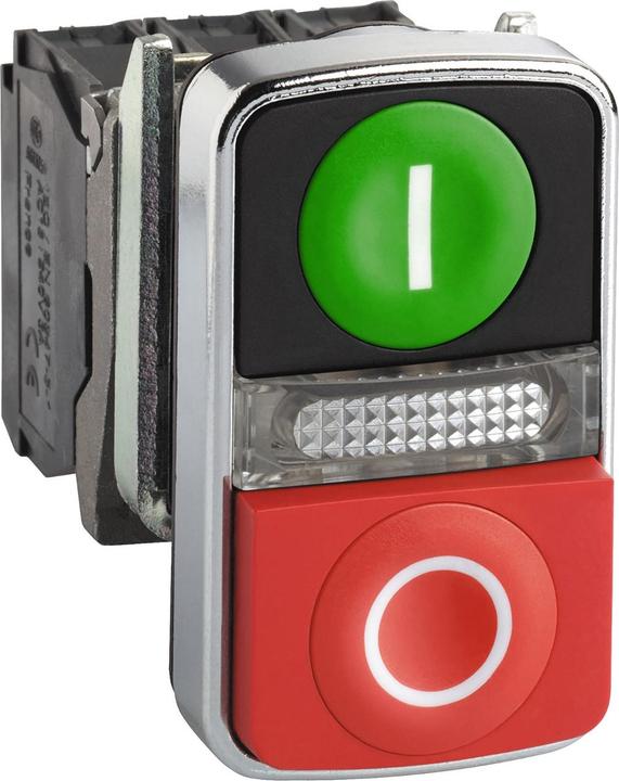 Produktbild Schneider Electric Pushbutton head, dbl 24Vac/dc, grn/red