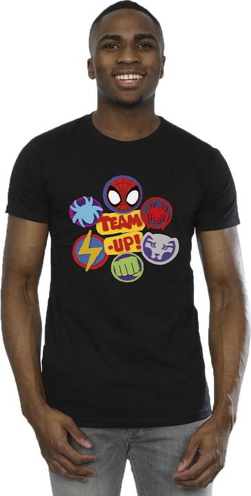 Actual product image Mens Spidey And His Amazing Friends Team Up T-Shirt (4XL)