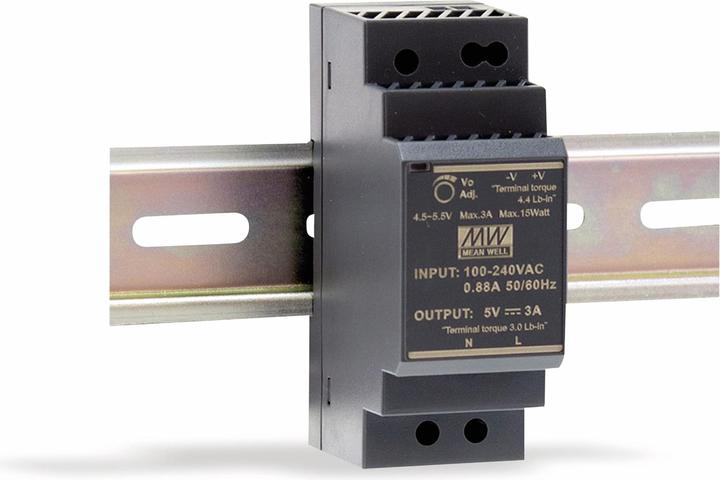 MeanWell MEAN WELL Top-hat rail switch-mode power supply HDR-30-12, 12 V-/2 A