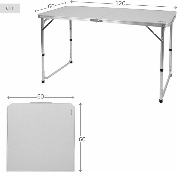 Image du produit Aktive Table Klapptisch 120 x 70 x 60 cm