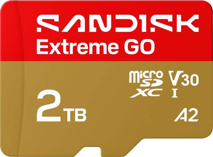 Actual product image SANDISK Extreme Go (2000 GB, microSDXC, U3, UHS-I)
