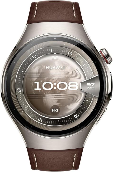 Produktbild Huawei Smartwatches Watch 5 (46mm), Fluorelastomer Braunes klassisches Armband, Metallgehäuse, Preise-L29L (46 mm)