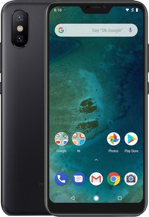 Produktbild Xiaomi Mi A2 Lite (64 GB, Black, 5.84", Dual SIM + SD, 4G)