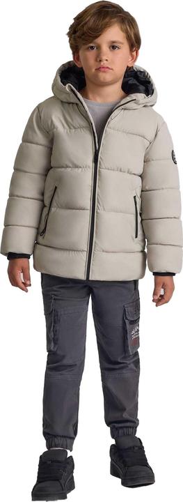 Actual product image Minoti Boys Patch PU Zip Pocket Padded Jacket (116)