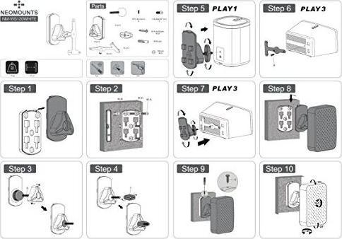 Produktbild Neomounts Nm-Ws130white (1 Stk., Wandmontage, Drehbar, Neigbar, Schwenkbar)
