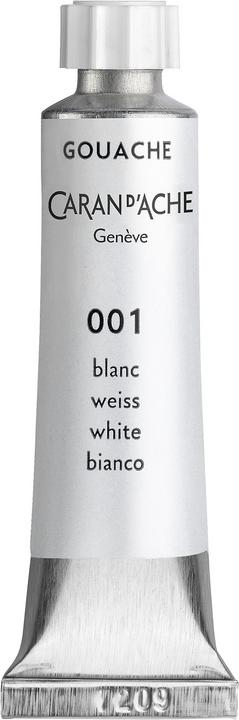 Image du produit Caran d'Ache Gouache Studio Tube 10ml (Top blanc, 10 ml)