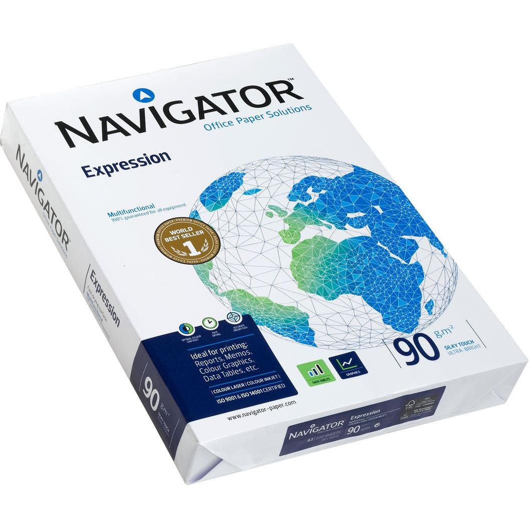 2x Navigator, Kopierpapier, Expression (90 g/m², 500 x, A3)