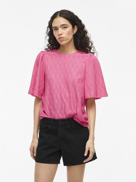 Image du produit Vila VIASHINA Rundhals Oberteil mit kurzen Ärmeln (XL)