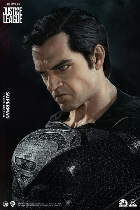 Actual product image Infinity Studios Snyder's Justice League "Superman - Black Version" 1/1 Lifesize Bust