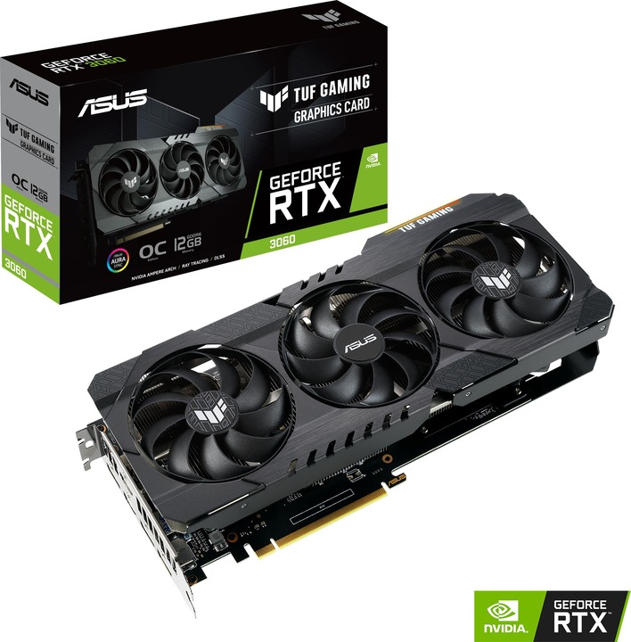 Image du produit ASUS GeForce TUF RTX 3060 O12G-V2-GAMING LHR (12 Go)