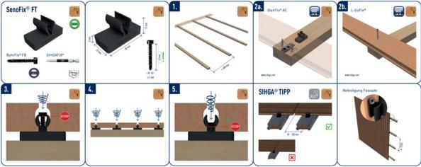 Immagine prodotto Sihga Connettore terrazza SenoFix FT Legno