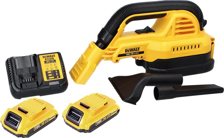 Image du produit DeWalt DCV 517 D2 Aspirateur à main sans fil 18 V 1,9 L + 2x batterie 2,0 Ah + chargeur