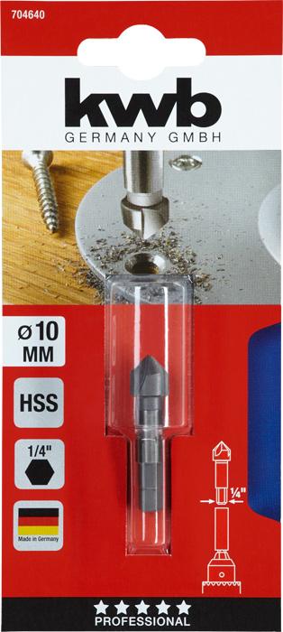 Actual product image kwb Hss countersink 1/4"/ 10Mm (10 mm)