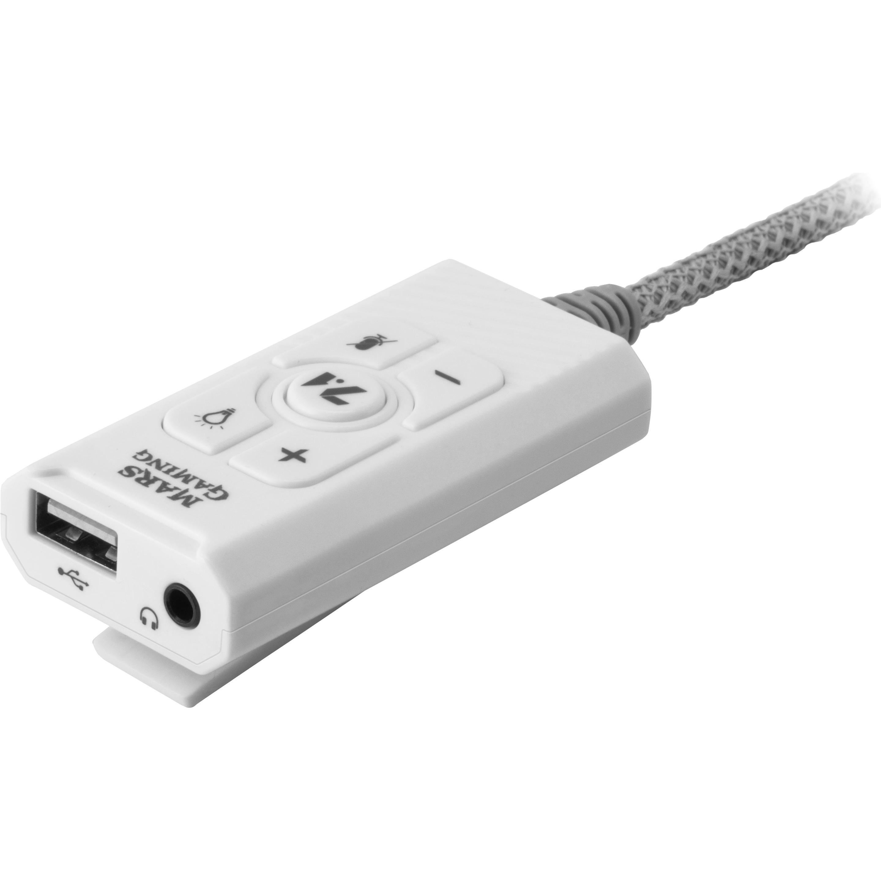 Mars Gaming MSC2W, Audio Card 7.1 USB White (USB), Soundkarte, Weiss