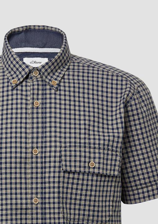 Immagine prodotto s.Oliver Hemd Regular Fit: Kariertes Hemd aus Baumwolle mit Button-Down-Kragen (L, S)