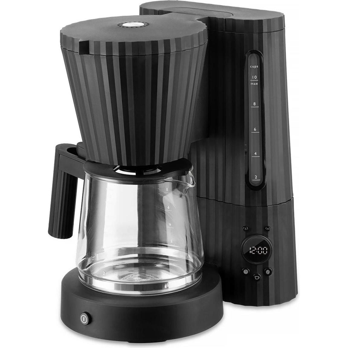 Alessi Plissé Filterkaffeemaschine, Filterkaffeemaschine, Schwarz