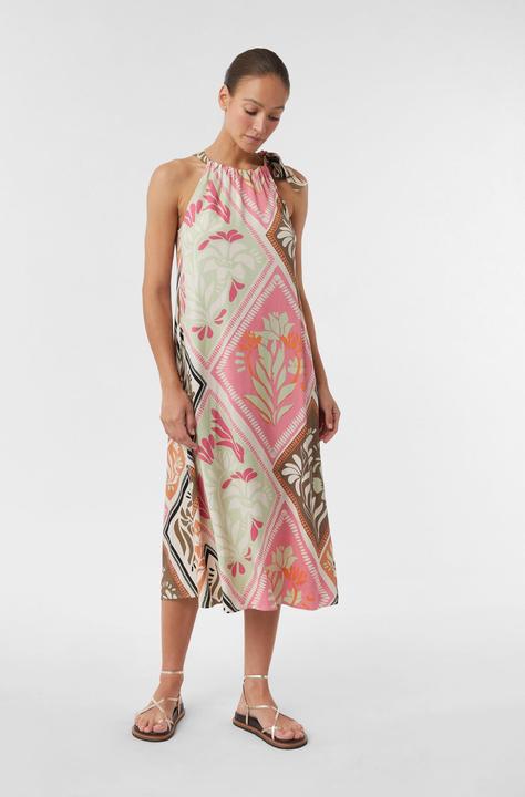 Image du produit Comma Kleid Satiniertes Midi-Kleid mit All-over-Print (40)
