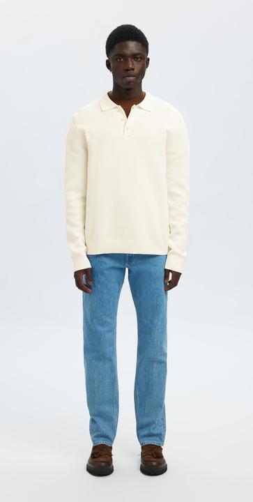 Produktbild Selected Homme Texturiertes Baumwoll Poloshirt (M)