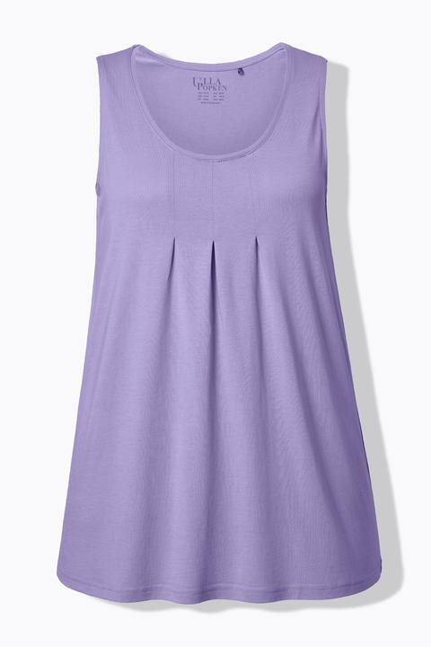 Actual product image Ulla Popken Essential Pleat Front Knit Tank (62)