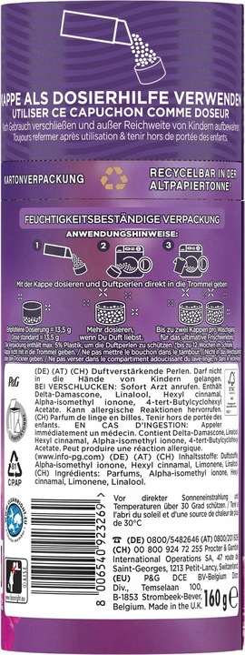 Actual product image Lenor Amethyst Blütentraum (15 Washing cycles, Pearls)