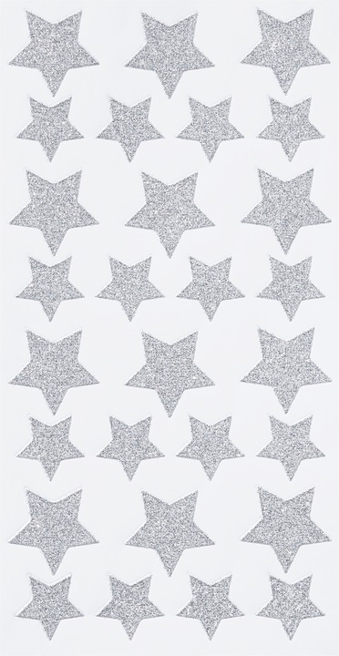 Produktbild Hobby Fun Glitzer-Sticker "Sterne"