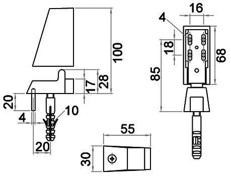 Productafbeelding Kws Deurhouder 1013 (1 Pcs.)