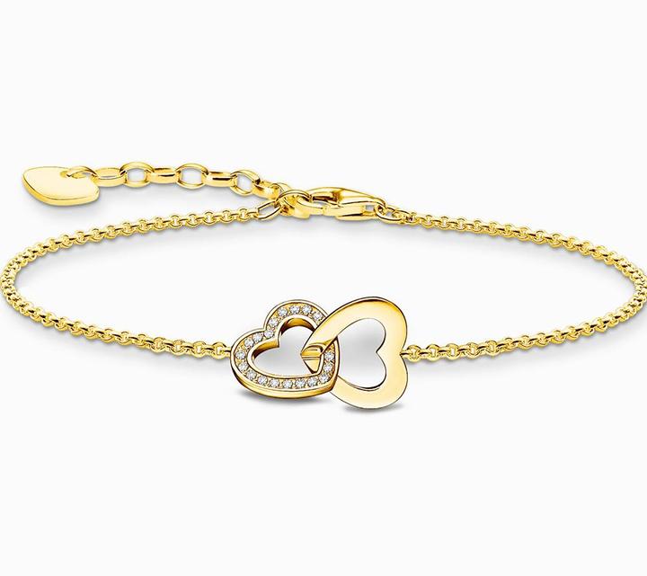 Produktbild Thomas Sabo Herzen (19 cm, 925er Silber, 18 Karat Vergoldung)