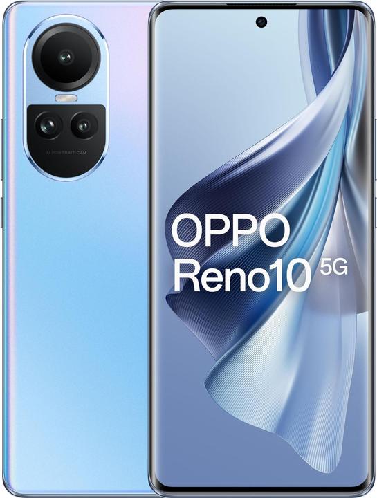 OPPO Reno 10 (256 GB, Ice Blue, 6.70", Dual SIM, 5G)