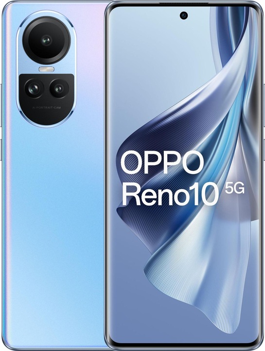 OPPO Reno 10 (256 GB, Ice Blue, 6.70", Dual SIM, 64 Mpx, 5G)