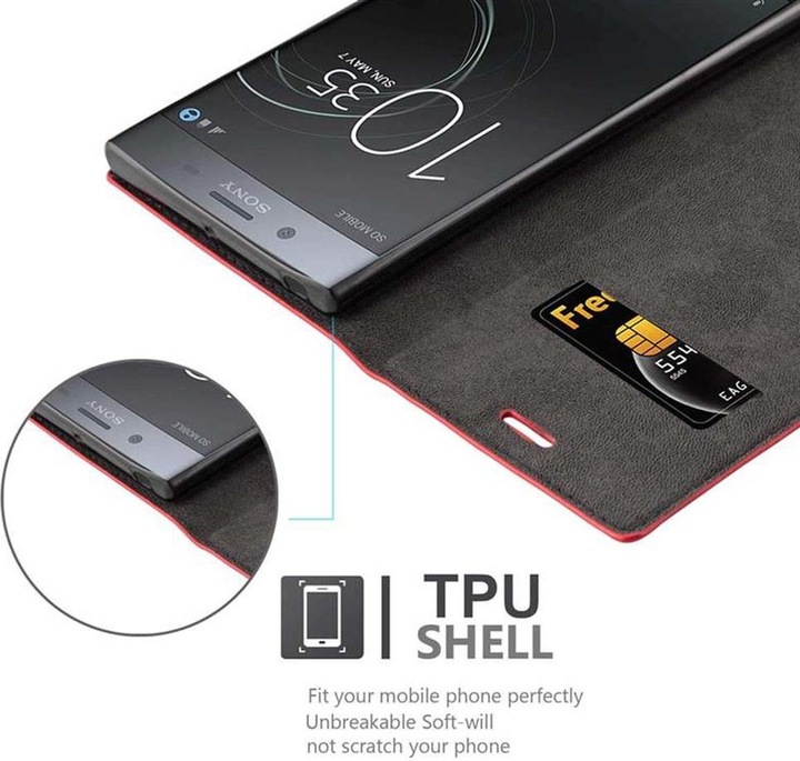 Produktbild Cadorabo Book Invisible Magnet Cover (Sony Xperia XZ1 Compact)
