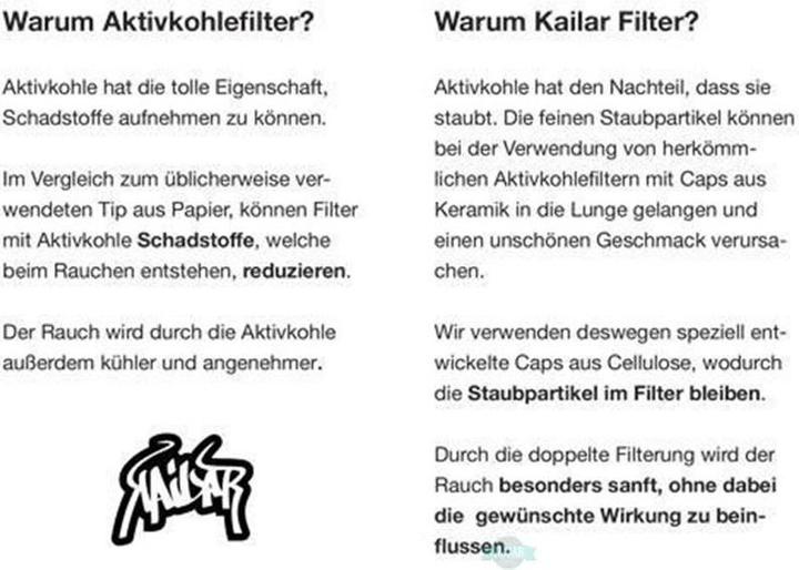 Produktbild Kailar Aktivkohlefiter Glas