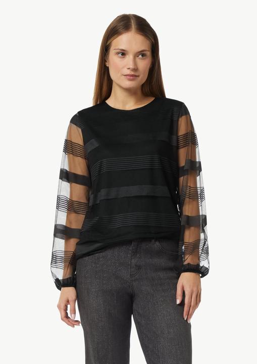 Produktbild Comma T-Shirt Gestreiftes Mesh-Shirt (36)