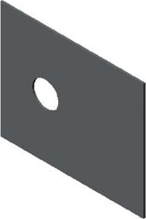 Alutronic Length: 17,5 mm ISOL.PLAATJE SILIC.AL