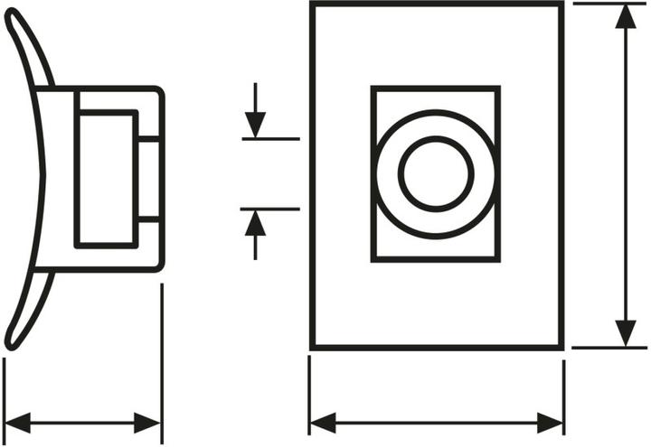 Actual product image HellermannTyton Screwable mounting base natural (Fixing loops, 25 mm, 100 pcs.)