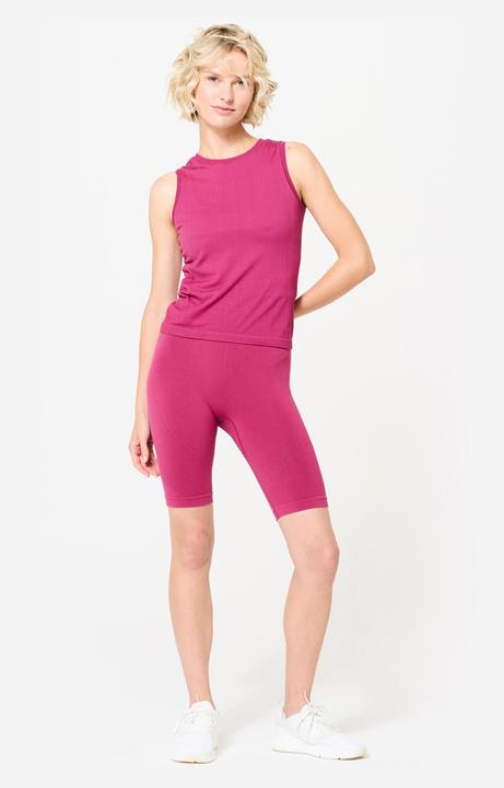 Actual product image Kimjaly Yogatop Damen elastisch - magenta (L)