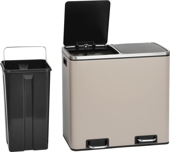 Produktbild Svita TM2X24 Treteimer mit Mülltrennsystem und Softclose (2 Fächer á 24 L) (48 l)