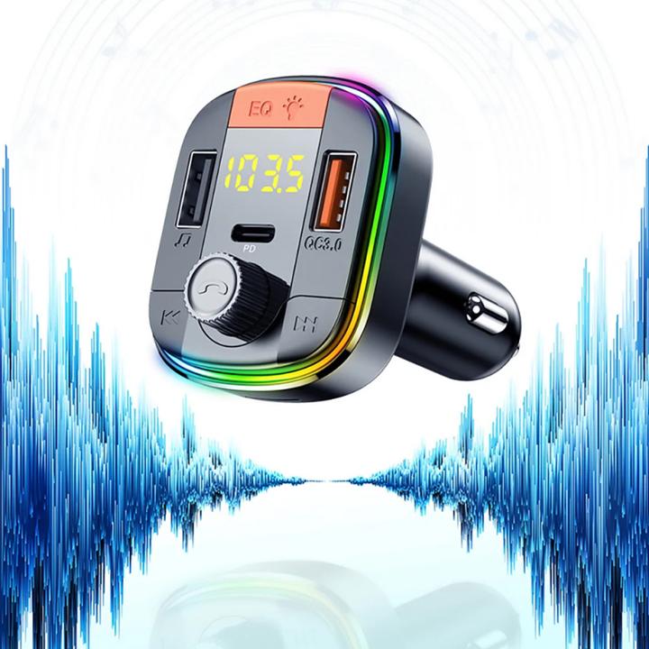 Produktbild Yesido Autoladegerät USB Bluetooth Digital Display FM Schwarz